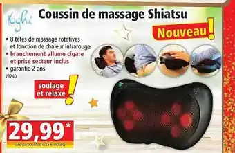 Norma Coussin de massage shiatsu yoghi offre