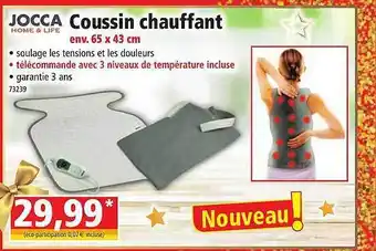 Norma Coussin chauffant jocca home & life offre