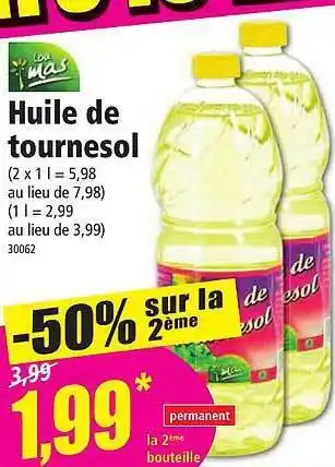 Norma Huile de tournesol lou mas offre