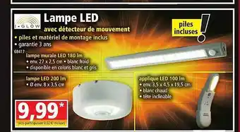 Norma Lampe led avec détecteur de mouvement i-glow offre
