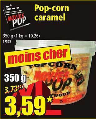Norma Pop-corn caramel offre