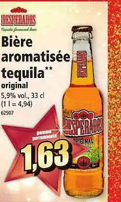 Norma Bière aromatisée tequila desperados offre