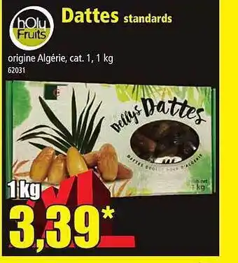 Norma Dattes standards holy fruits offre
