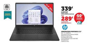 Super U Ordinateur portable 17,3 offre