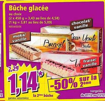 Norma Bûche glacée offre