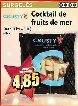 Norma Cocktail de fruits de mer crusty offre