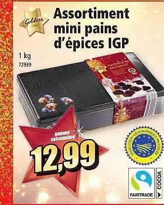 Norma Assortiment mini pains d'épices igp goldora offre