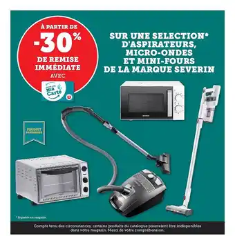 Aspirateurs micro-ondes et mini-fours de la marque severin