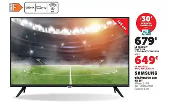 Super U Téléviseur led 4k 65 offre