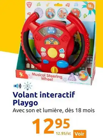 Action Volant interactif playgo offre