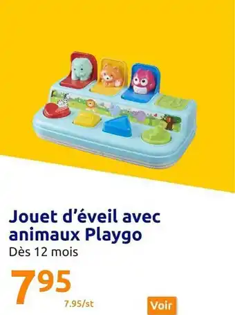 Action Jouet d'éveil avec animaux playgo offre