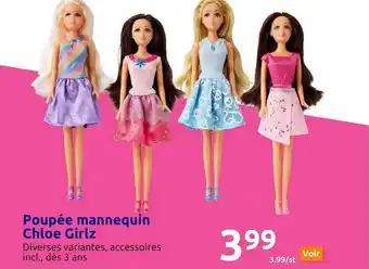 Action Poupée mannequin chloé girlz offre