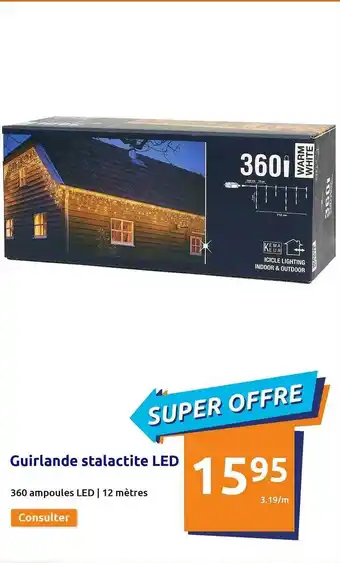 Action Guirlande stalactite led offre
