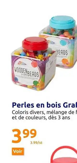 Action Perles en bois grafix offre