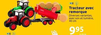 Action Tracteur avec remorque offre