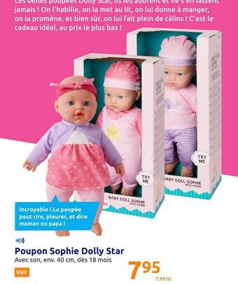 Action Poupon sophie dolly star offre