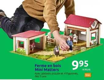 Action Ferme en bois mini matters offre