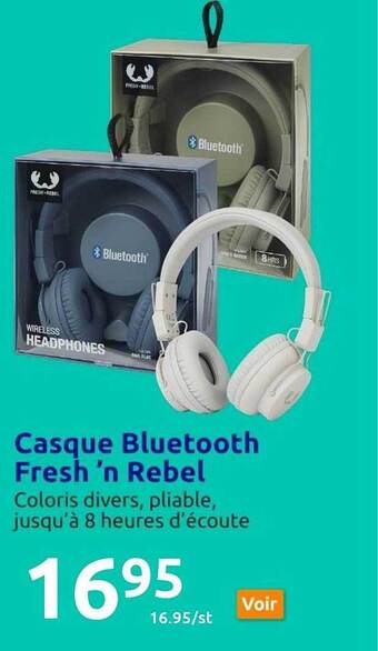 Action Casque bluetooth fresh 'n rebel offre
