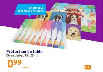 Action Protection de table offre