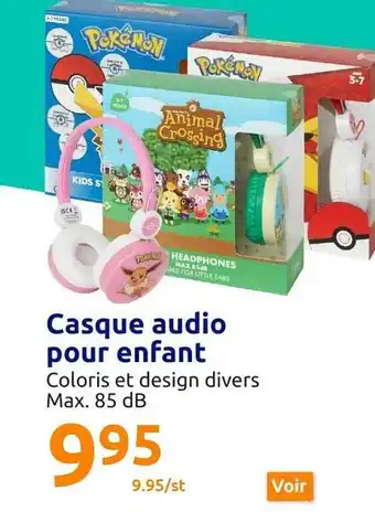 Action Casque audio pour enfant offre