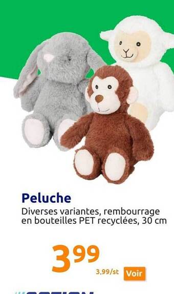 Action Peluche offre