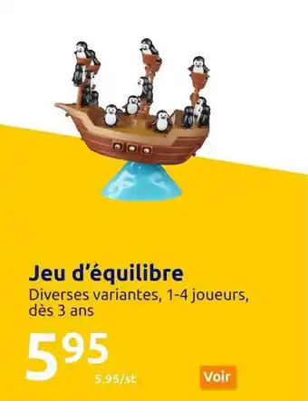 Action Jeu d'équilibre offre
