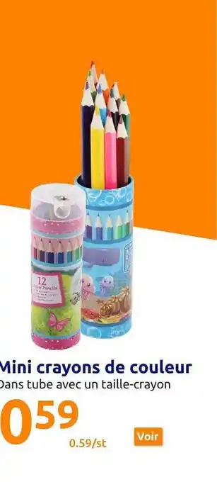 Action Mini crayons de couleur offre