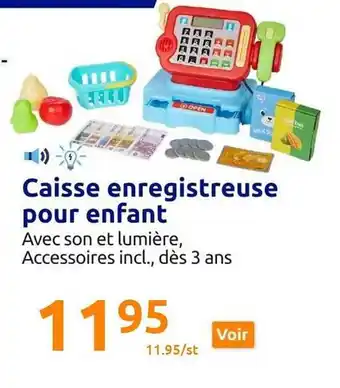 Action Caisse enregistreuse pour enfant offre