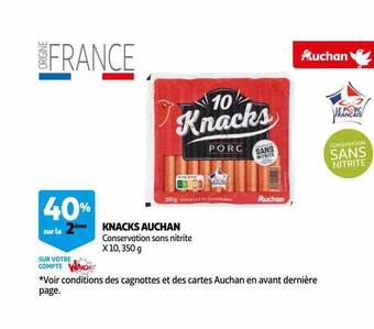 Auchan Knacks auchan offre