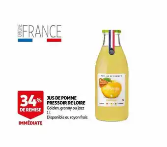 Auchan Jus de pomme pressoir de loire offre