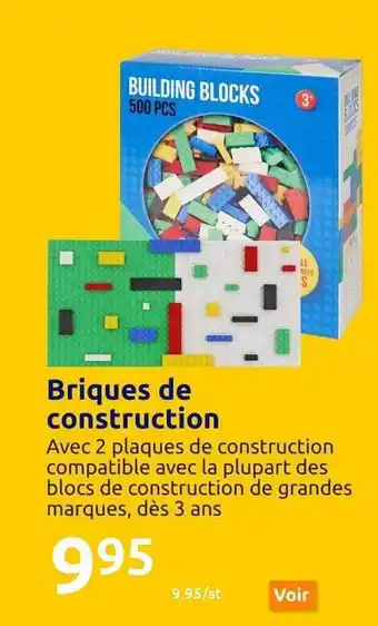 Action Briques de construction offre