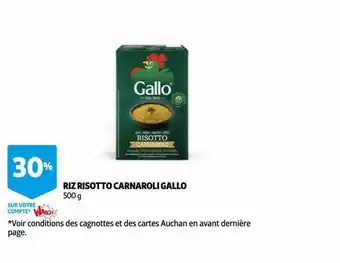 Auchan Riz risotto carnaroli gallo offre