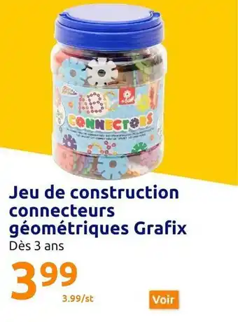 Action Jeu de construction connecteurs géométriques grafix offre
