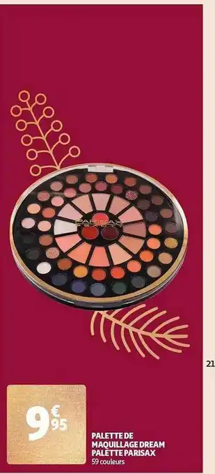 Auchan Palette de maquillage dream palette parisax offre