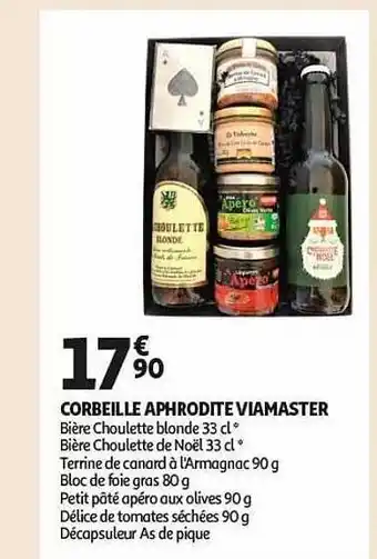 Auchan Corbeille aphrodite viamaster offre
