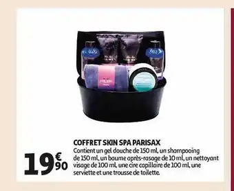 Auchan Coffret skin spa parisax offre