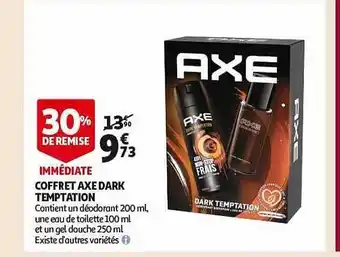 Auchan Coffret axe dark temptation offre