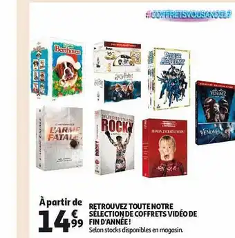 Auchan Coffrets vidéo de fin d'année ! offre