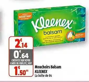 Mouchoirs balsam kleenex