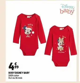Auchan Body disney baby offre