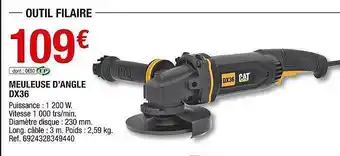 Brico Dépôt Meuleuse d'angle dx36 cat offre