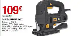 Brico Dépôt Scie sauteuse dx57 cat offre