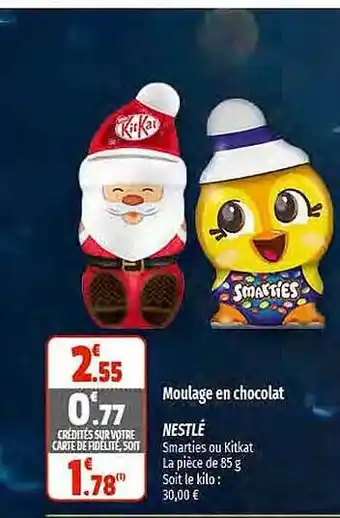 Coccinelle Express Moulage en chocolat nestlé offre
