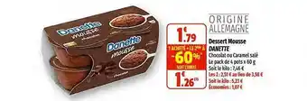 Dessert mousse danette