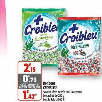 Coccinelle Supermarché Bonbons croibleu offre