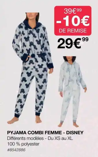 Costco Pyjama combi femme - disney offre
