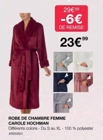 Costco Robe de chambre femme carole hochman offre
