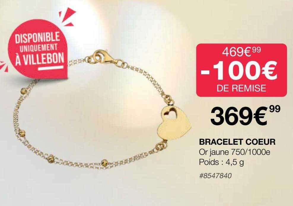 Promo Bracelet cœur chez Costco