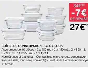 Costco Boîtes de conservation - glasslock offre