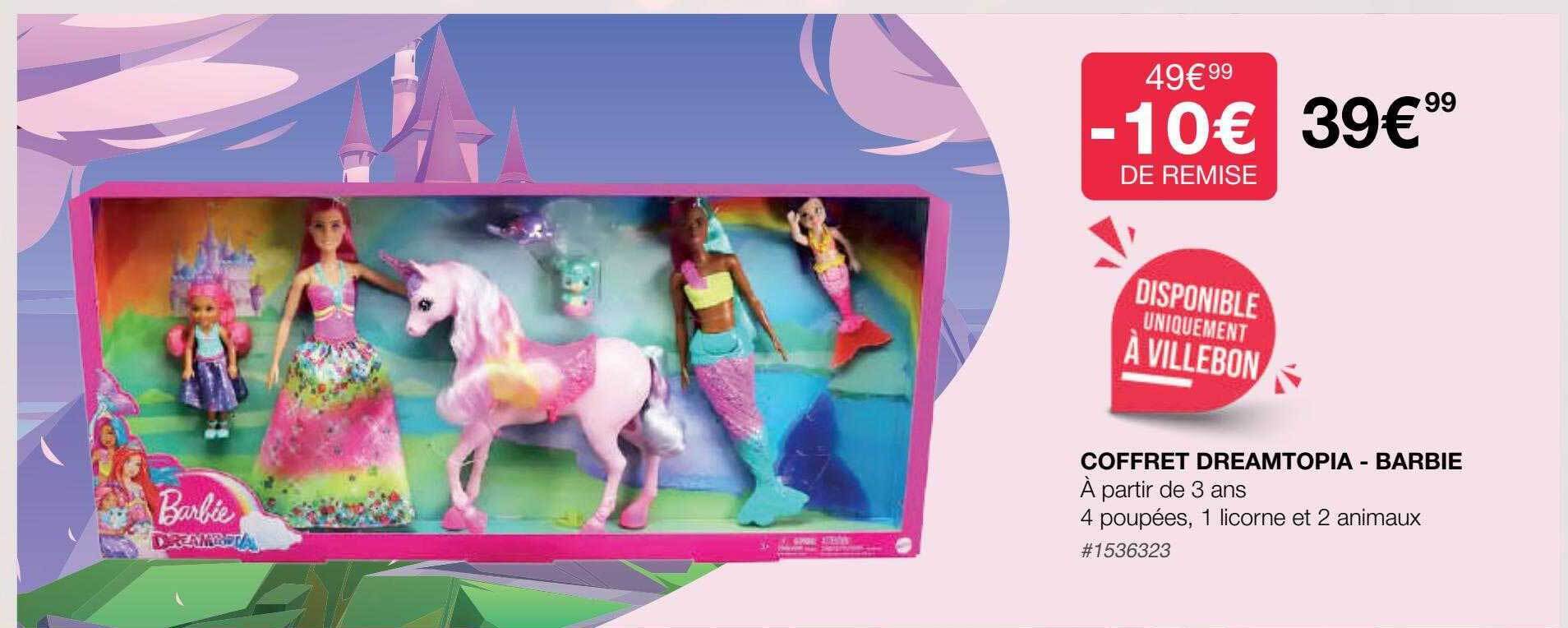 Promo Coffret dreamtopia barbie chez Costco